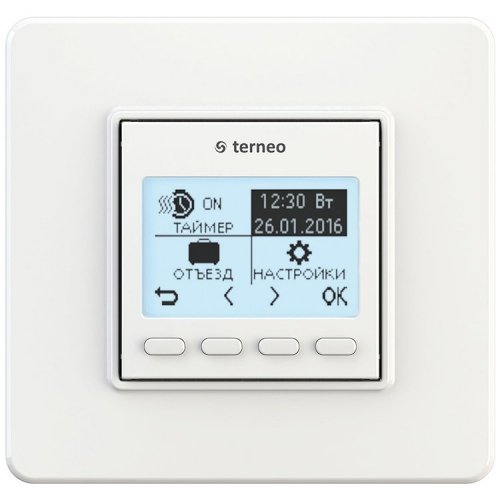 Терморегулятор Terneo Pro белый без датчика температуры пола terneo pro