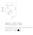 Світильник стельовий Nowodvorski IRIS LED 7W 3000K 8993