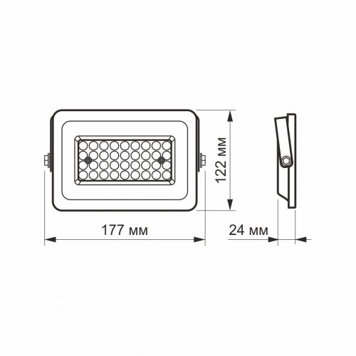 LED прожектор Videx F2e 30W 5000К VL-F2e-305W