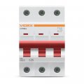 Автоматичний вимикач Videx RESIST RS4 3п 25А З 4,5кА VF-RS4-AV3C25