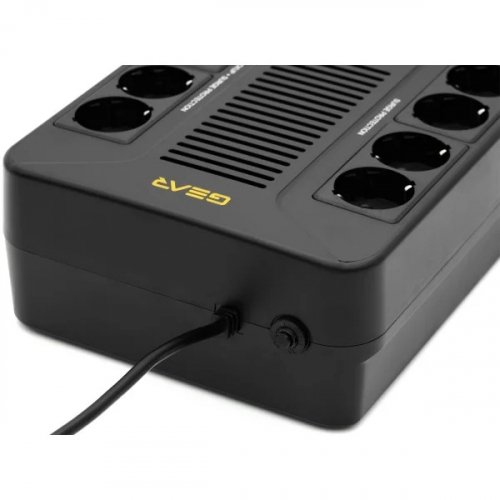 ИБП непрерывного действия Gear UPS 850VA 510W AVR 8Schuko plastic case RJ45+USB GU-850PLUS6