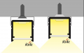 Профіль алюмінієвий TOPMET з матовим розсіювачем для LED стрічки 12x12 SMART10