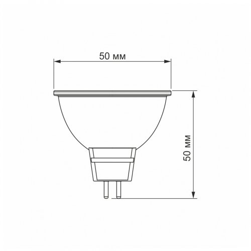 LED лампа Videx MR16e 6W GU5.3 3000K VL-MR16е-06533