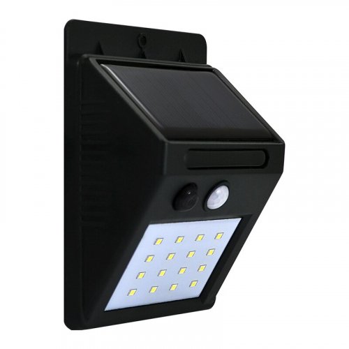 LED светильник уличный Goldlux Box на солнечной батарее 2.2W 6400К IP44 с датчиком движения 307644