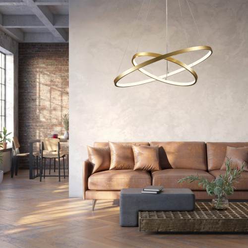 Люстра Goldlux Lea LED 2x35W 4000K золото 329189 Люстра Goldlux Lea LED 2x35W 4000K золото 329189