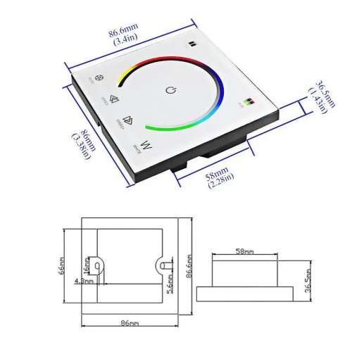 Контролер LT RGB 12А 12-24V 144W для світлодіодної стрічки 071004