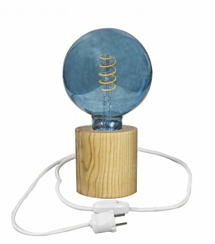 Лампа декоративная Iterna CUBE C под лампу Е27 светлый ясень LW011