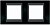 Рамка 2 пости горизонтальна Schneider серія Unica Top Чорний родій/графіт MGU66.004.293