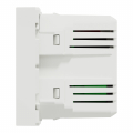 Двойная USB розетка A+C Schneider Unica New белая NU301818
