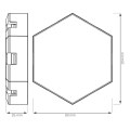 Светильник настенный Goldlux Maya 9x10W RGB IP20 с пультом 331458