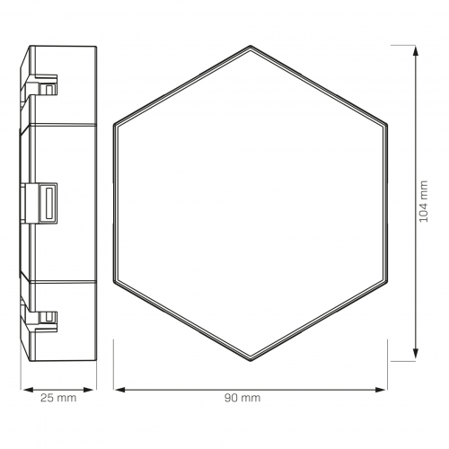 Светильник настенный Goldlux Maya 9x10W RGB IP20 с пультом 331458