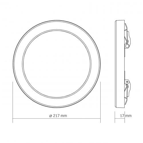 LED cветильник Videx DL6R 18W 3000-4000-6500K  встраиваемый круглый VL-DL6R-18CW