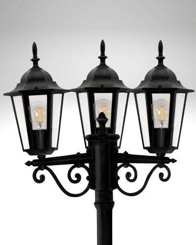 Уличный светильник Goldlux LIGURIA E27 IP43 черный 313423