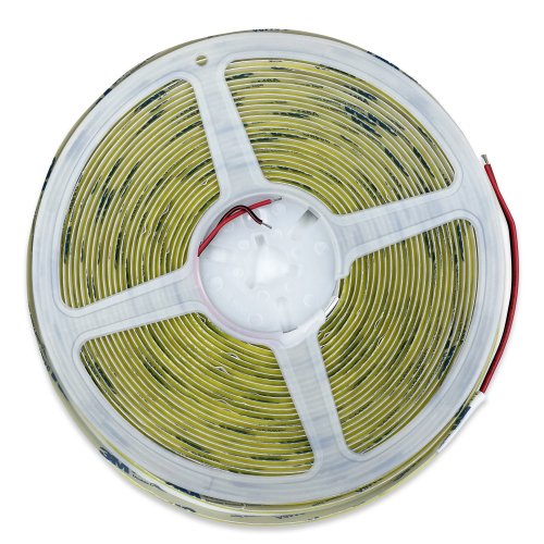 LED стрічка OEM COB 320шт/м 10W/м 24V 8мм IP33 (6000-6500К) 10 метрів ST-24-8-COB-320-CW 27342