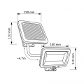 LED прожектор на солнечной батарее Goldlux Duo 1W 6000К IP44 с датчиком движения 323071