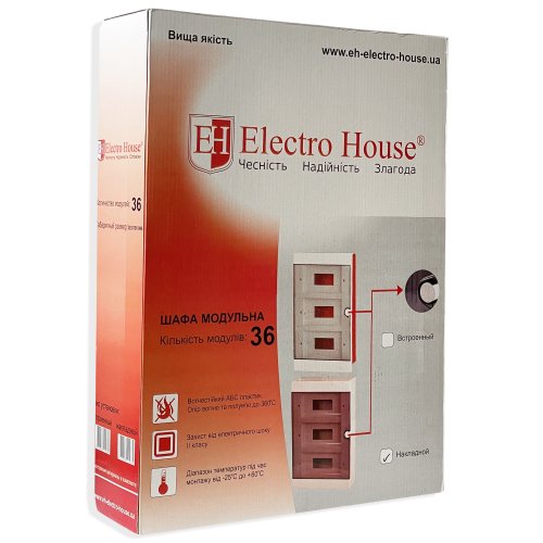 Бокс наружный на 36 автоматов ElectroHouse EH-BM-010
