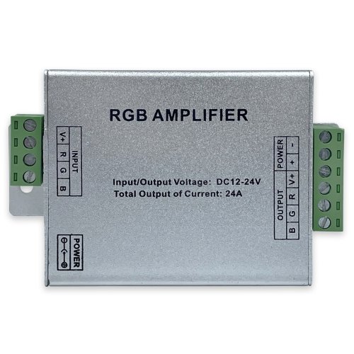 Усилитель RGB LT 288w 24А 12-24V для светодиодной ленты 72002 Усилитель RGB LT 288w 24А 12-24V для светодиодной ленты 72002