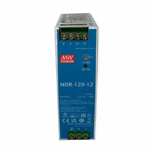 Блок питания на DIN-рейку Mean Well 120W 10A 12V NDR-120-12