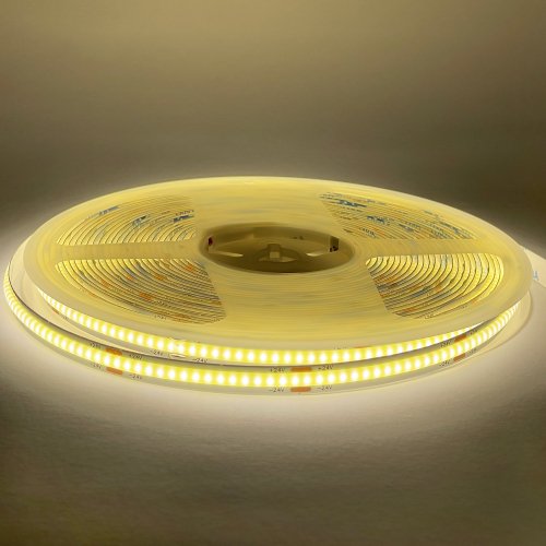 LED стрічка OEM COB 320шт/м 10W/м 24V 8мм IP33 (4000-4500К) 10 метрів ST-24-8-COB-320-NW 27341