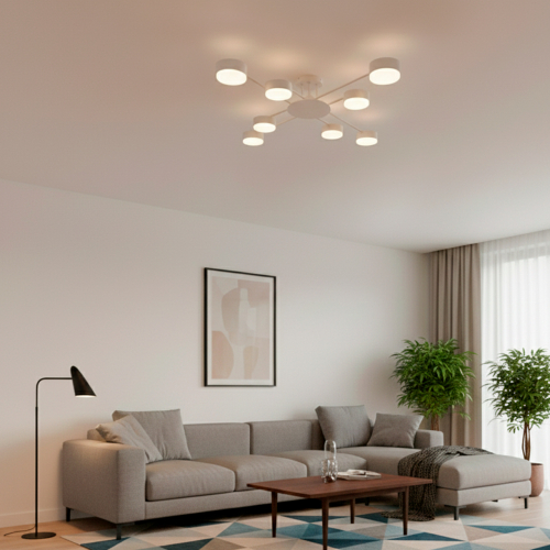 Cветильник накладной Eurolamp под лампы 8xGX70 IP20 белый LED-LR-8хGX70(white)