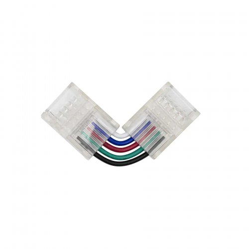 Коннектор Prolum для LED ленты 12мм 5pin RGB+W угловой 501145