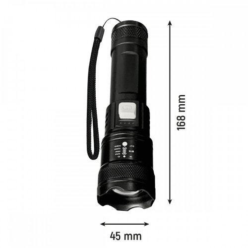 Фонарь ручной LED аккумуляторный Lebron L-HL-11302 3W 10000K USB+Type-C 15-15-35
