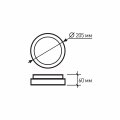 LED светильник Eurolamp аккумуляторный 12W 5000K IP54 LED-NLR-12/50(EM)