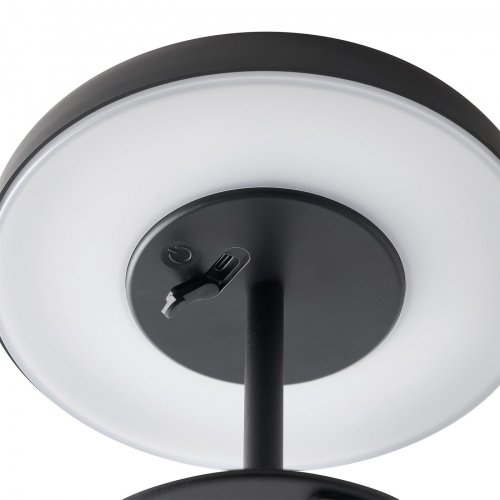 Настільна LED лампа на сонячній батареї Nordlux Elmer Solar акумуляторна вулична 2W 3000K IP44 чорний 2518305003
