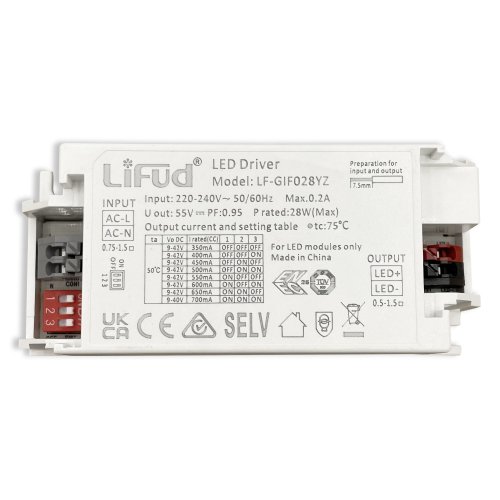 Драйвер светодиода Lifud 28W 350-700mA 9~42V LF-GIF028YZ