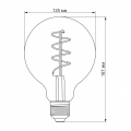 Світлодіодна лампа VIDEX Filament G125FASD 5W E27 2200K дімміруемая VL-G125FASD-05272