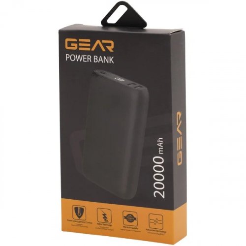 Портативное зарядное устройство (повербанк) Gear 20000mAh PD22.5W 1C+2A+1micro WP952P