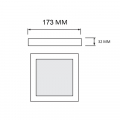 Точковий LED світильник Horoz SELENA-18 18W 3000/4000/6500К чорний 016-084-0018-020