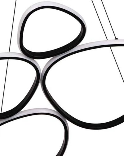 LED світильник підвісний Goldlux Petra 58W 4000K чорний 334053