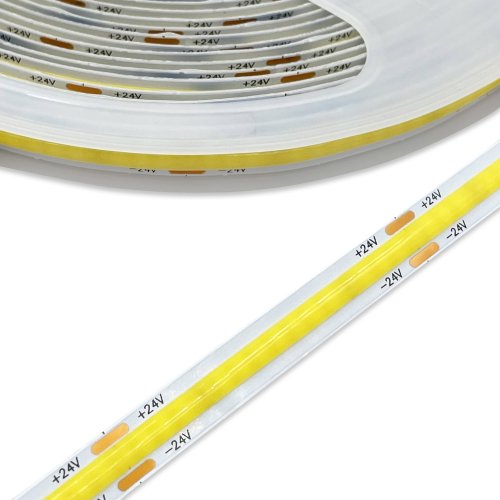 LED стрічка OEM COB 320шт/м 10W/м 24V 8мм IP33 (4000-4500К) 10 метрів ST-24-8-COB-320-NW 27341