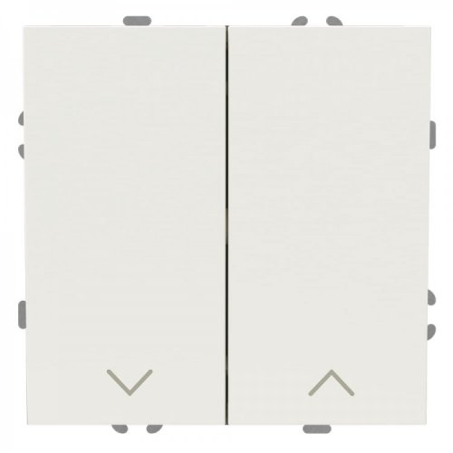 Выключатель для жалюзи Ardero EV152-W Soft двухклавишный белый 9079
