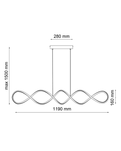 LED светильник Goldlux Infinito 43W 4000K 331069