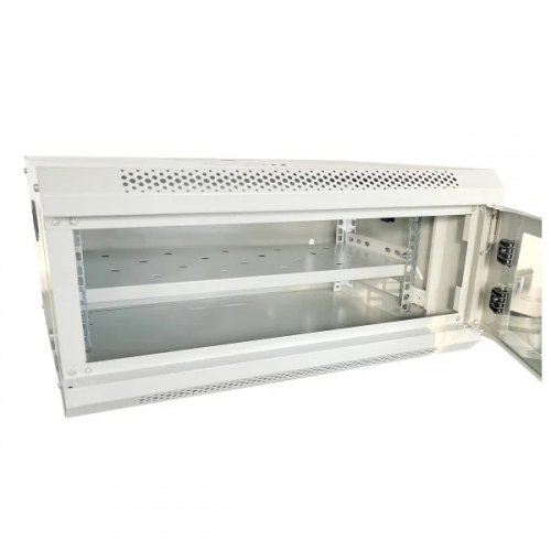Шкаф серверный настенный Gear 4U с полкой 600x600х240 серый GWMSN-4U-600-600G