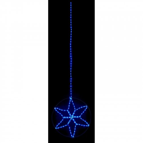 Led гірлянда DELUX Motif Star Z 6 кінц. 60*60см 13 flash синій 90019524