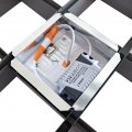 LED светильник грильято Svitlodar СГД12Вт 12W 4000К 100х100 мм S-gr-12W-100-4000-sg