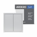 Вимикач Ardero EV122-S Soft двоклавішний прохідний срібло 8717 Вимикач Ardero EV122-S Soft двоклавішний прохідний срібло 8717