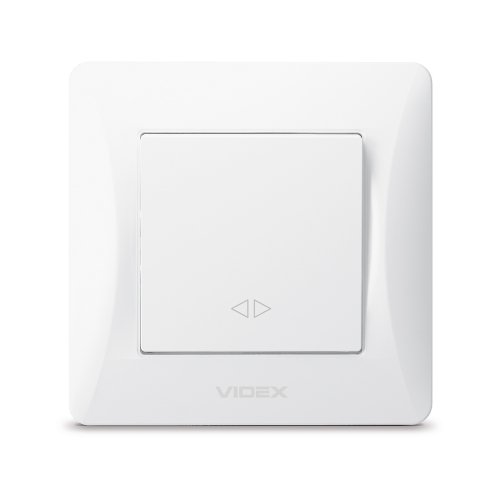 Выключатель Videx Binera белый 1кл проходной VF-BNSW1P-W