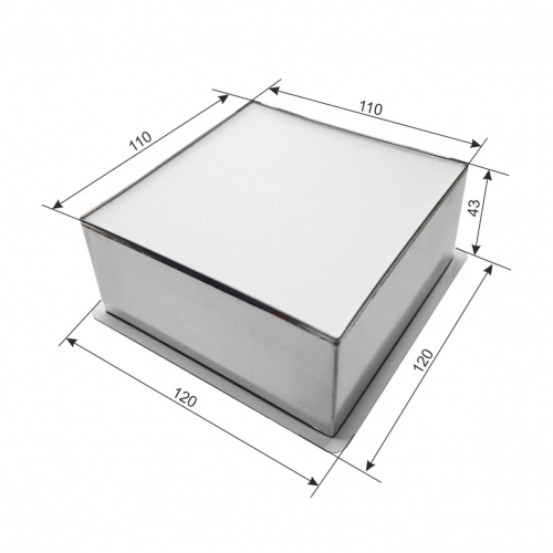LED светильник грильято Svitlodar СГ10Вт 10W 5000К 120х120 мм 1017-2 S-gr-10W-120-5000-sgd