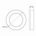 Точковий LED світильник коло ART VIDEX 30W 5000K IP65 VL-BHFR-305B