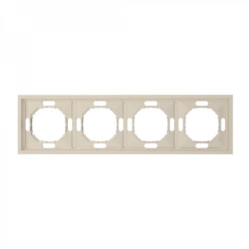 Рамка 4 места горизонтальная Ardero EF104-C Soft шампань 8756