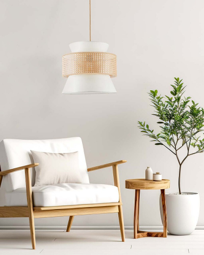 Подвесной светильник Goldlux Grenada E27 бежевый 330482