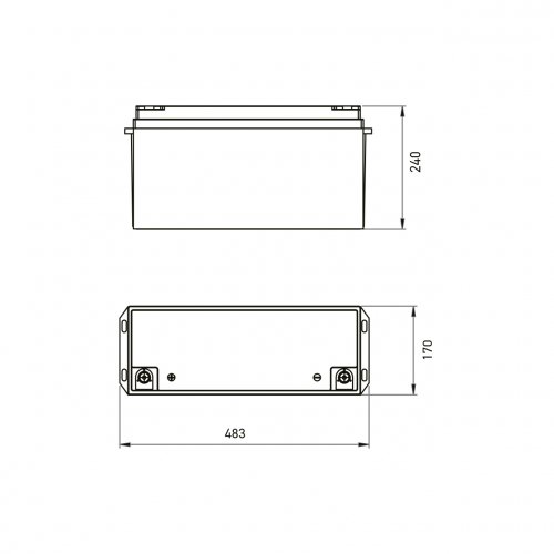 Акумуляторна батарея літієва Euroelectric LiFePO4 25.6V 100Ah Battery-25.6/100(LiFePO4)