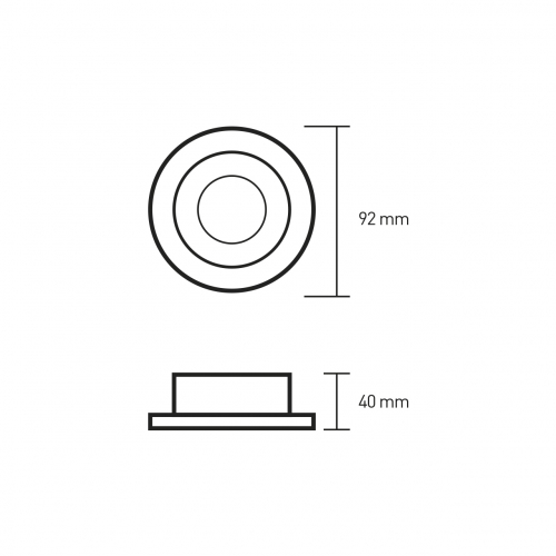 LED cветильник Eurolamp для ламп GU10 белый LH-GU10(W/B)N1