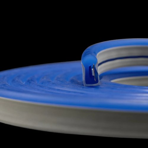 Світлодіодний неон Prolum LF SMD2835 8x16 120шт/м 12W/м IP68 12V синій 120066
