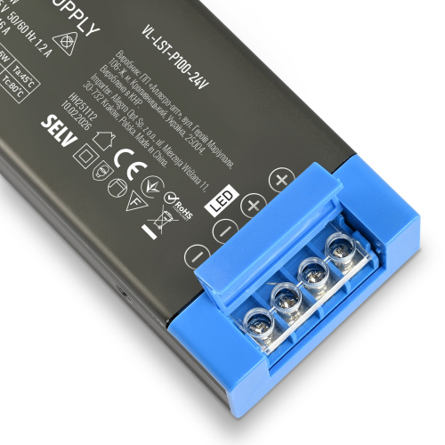 Блок питания Videx 100W 24V 4.16A IP20 VL-LST-P100-24V