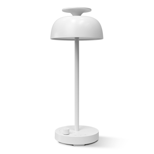 Настольная LED лампа аккумуляторная Videx 8.5W 4000K+RGB белая VL-TF23W